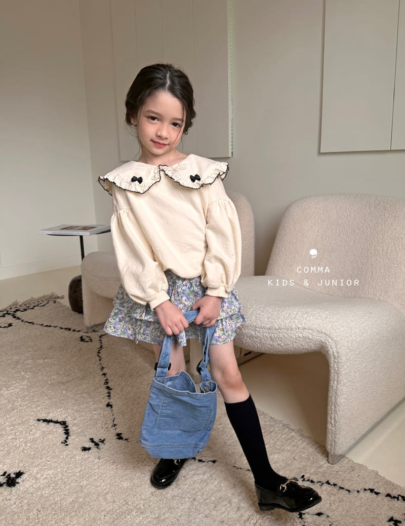Comma - Korean Children Fashion - #littlefashionista - Ribbon Sweatshirt - 9