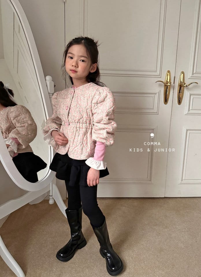 Comma - Korean Children Fashion - #littlefashionista - Quilting Jacket Pink - 5