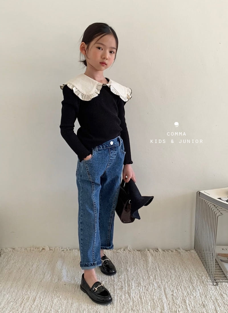Comma - Korean Children Fashion - #magicofchildhood - Slit Jeans - 2