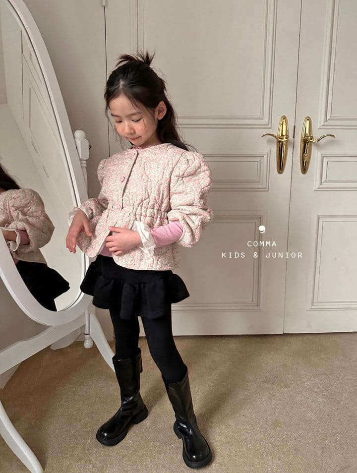Comma - Korean Children Fashion - #magicofchildhood - Quilting Jacket Pink - 6