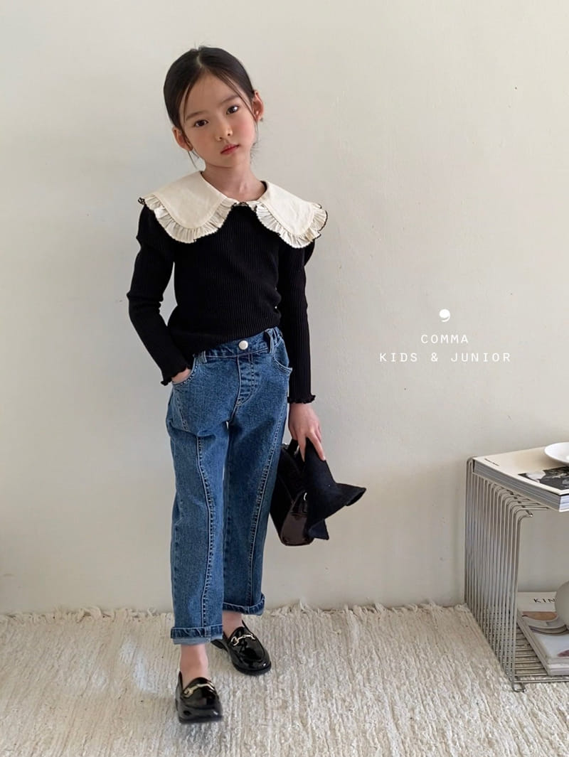 Comma - Korean Children Fashion - #minifashionista - Slit Jeans - 3