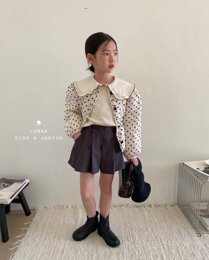 Comma - Korean Children Fashion - #minifashionista - Wrinkle Skirt Pants - 10