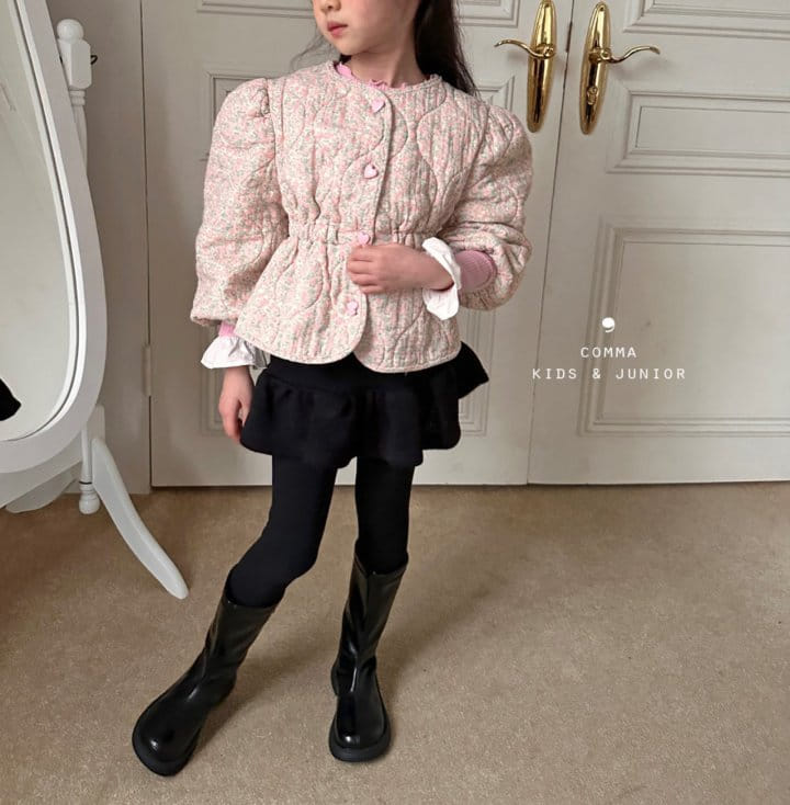 Comma - Korean Children Fashion - #minifashionista - Quilting Jacket Pink - 7