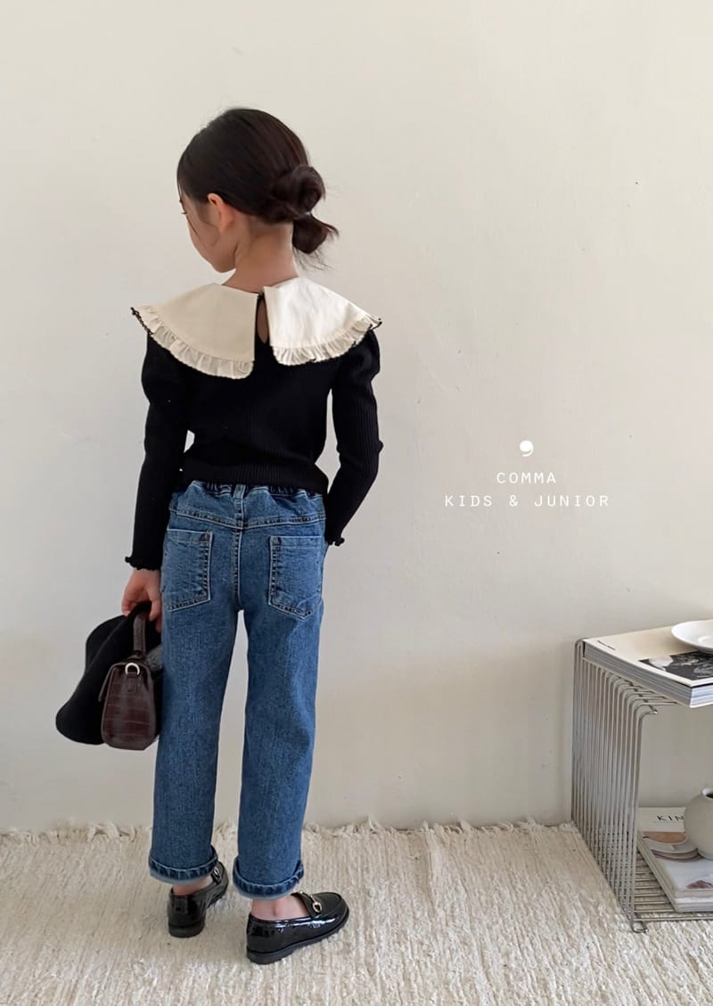 Comma - Korean Children Fashion - #minifashionista - Slit Jeans - 4