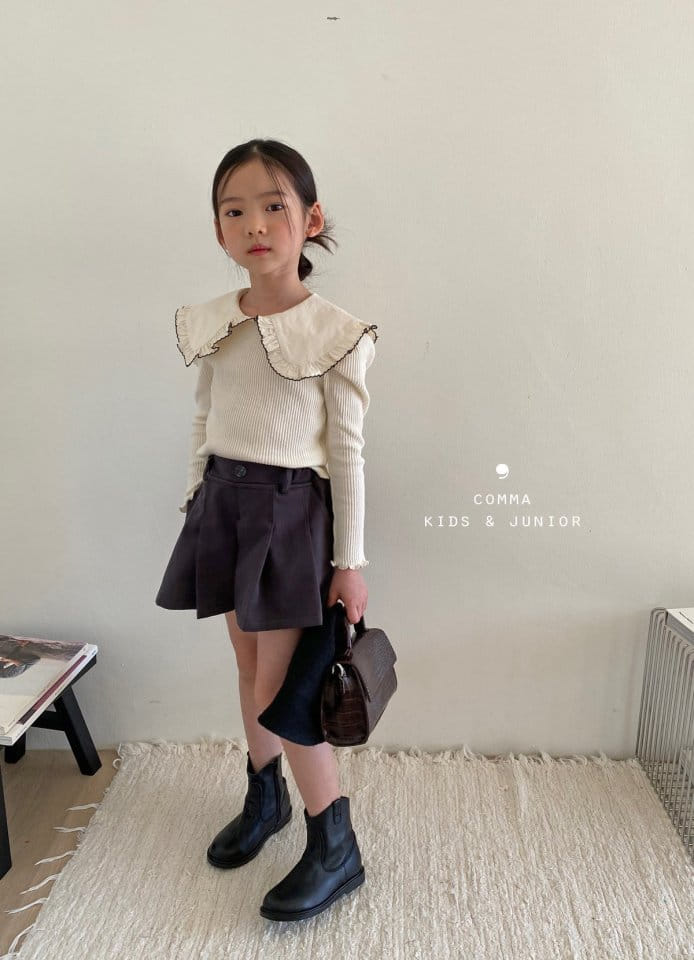 Comma - Korean Children Fashion - #prettylittlegirls - Wrinkle Skirt Pants - 11