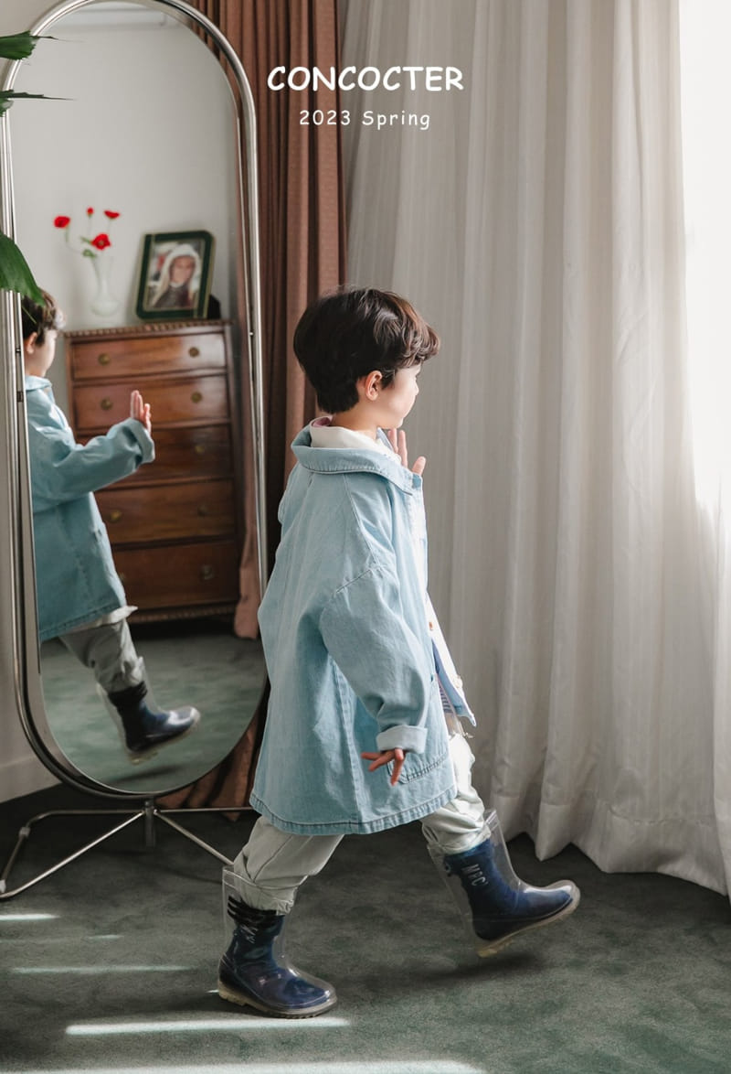 Concocter - Korean Children Fashion - #childofig - Shabre Pocket Dneim Jacket - 10