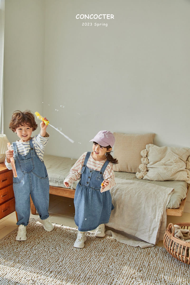 Concocter - Korean Children Fashion - #childofig - Bbogle Dungarees Pants - 9