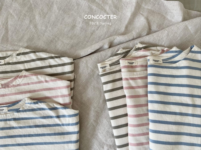 Concocter - Korean Children Fashion - #childofig - Mom See Pretty Stripes Tee - 3