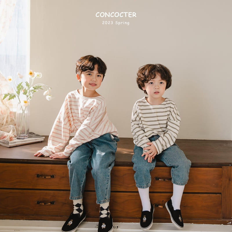 Concocter - Korean Children Fashion - #childofig - See Pretty Stripes Tee - 2