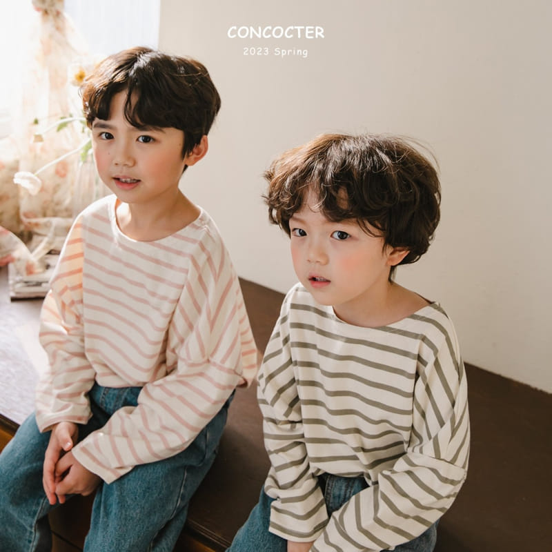 Concocter - Korean Children Fashion - #childrensboutique - See Pretty Stripes Tee - 3