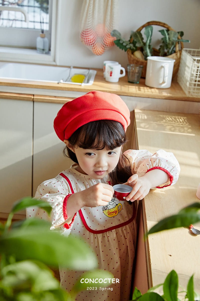 Concocter - Korean Children Fashion - #childrensboutique - Lovely Barnie Dot One-piece - 8
