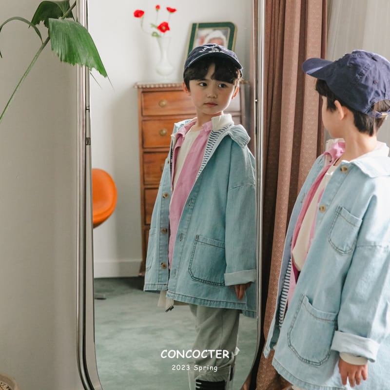 Concocter - Korean Children Fashion - #designkidswear - Shabre Pocket Dneim Jacket - 12