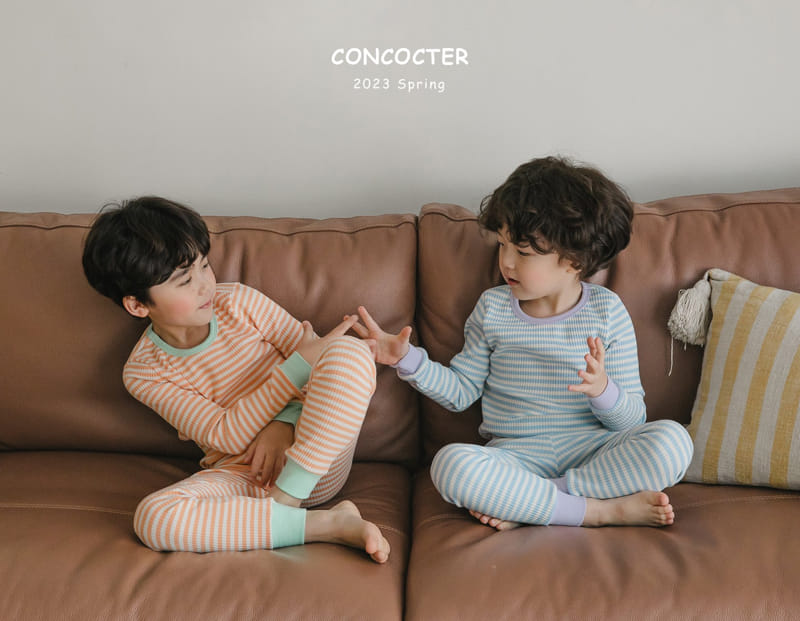 Concocter - Korean Children Fashion - #designkidswear - Smile Stripes Rib Easywear - 9
