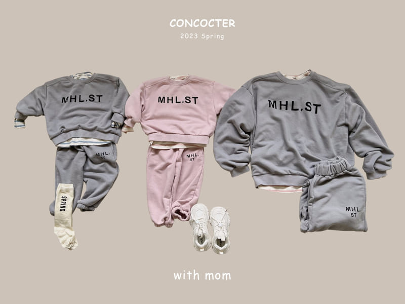 Concocter - Korean Children Fashion - #designkidswear - Mom Mureang Swoft Top Bottom Set - 3