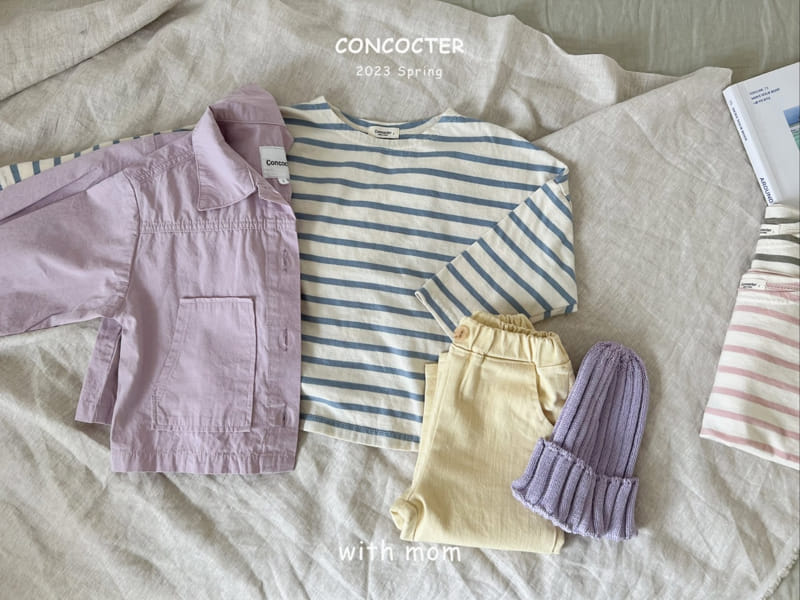 Concocter - Korean Children Fashion - #fashionkids - Mom See Pretty Stripes Tee - 7