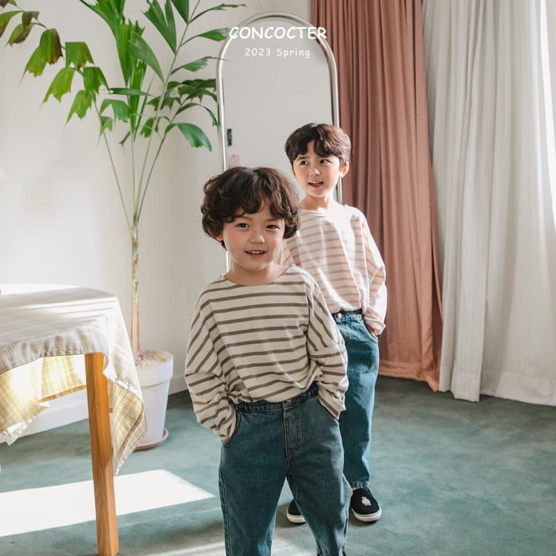 Concocter - Korean Children Fashion - #fashionkids - See Pretty Stripes Tee - 6