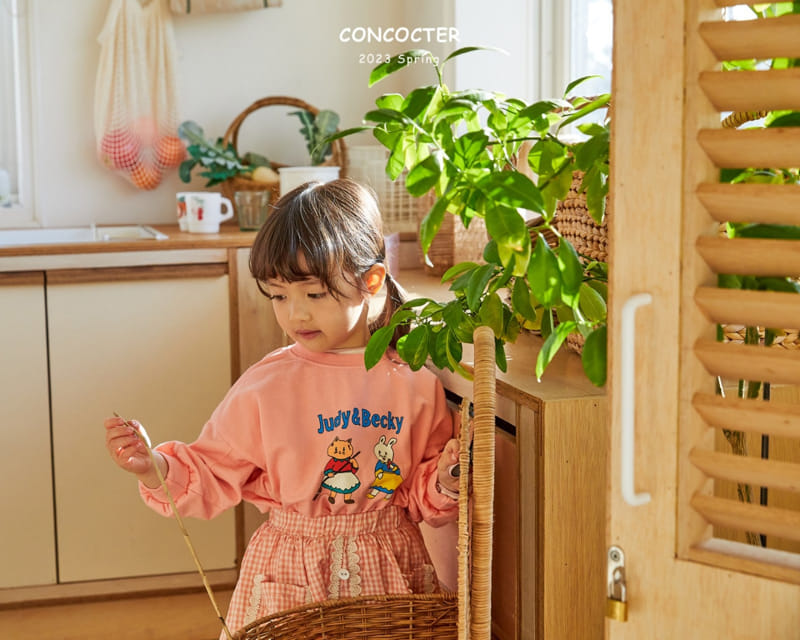 Concocter - Korean Children Fashion - #fashionkids - Lace Pong Dang Honey Chess Skirt - 12