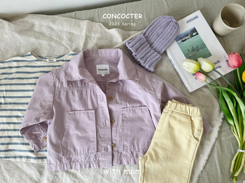 Concocter - Korean Children Fashion - #kidsshorts - Mom See Pretty Stripes Tee - 8