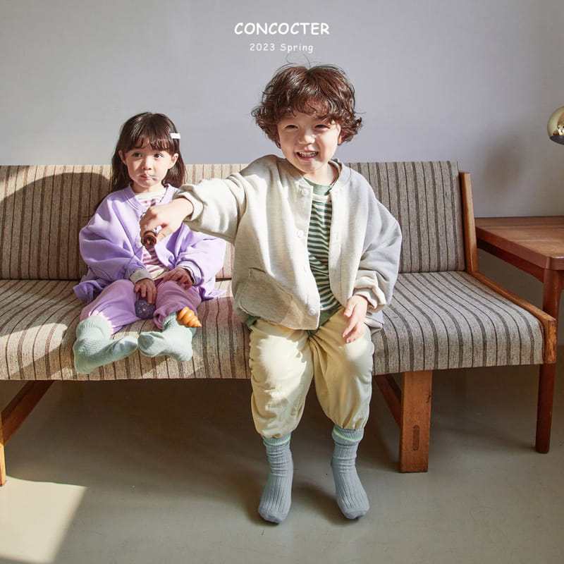 Concocter - Korean Children Fashion - #kidsshorts - Circle Bread Cardigan - 9