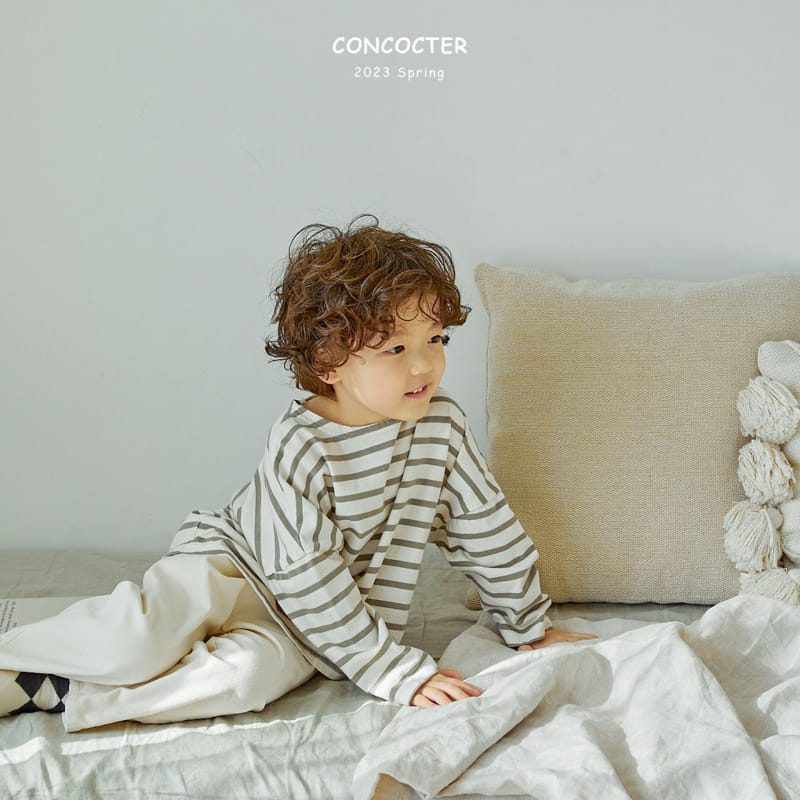 Concocter - Korean Children Fashion - #kidsstore - Mom See Pretty Stripes Tee - 9