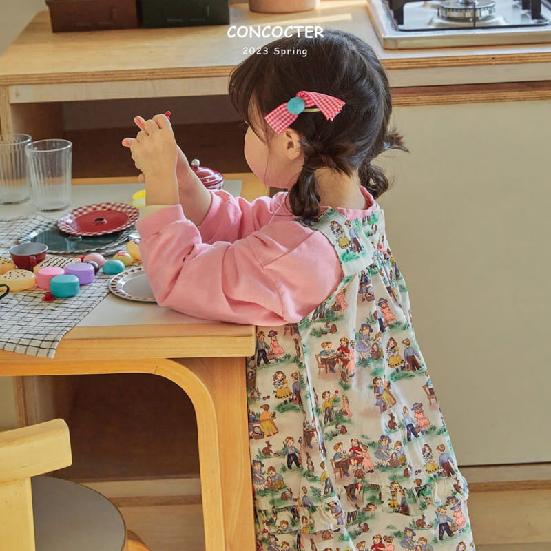 Concocter - Korean Children Fashion - #kidsstore - Snow White Princess Layered One-piece - 3