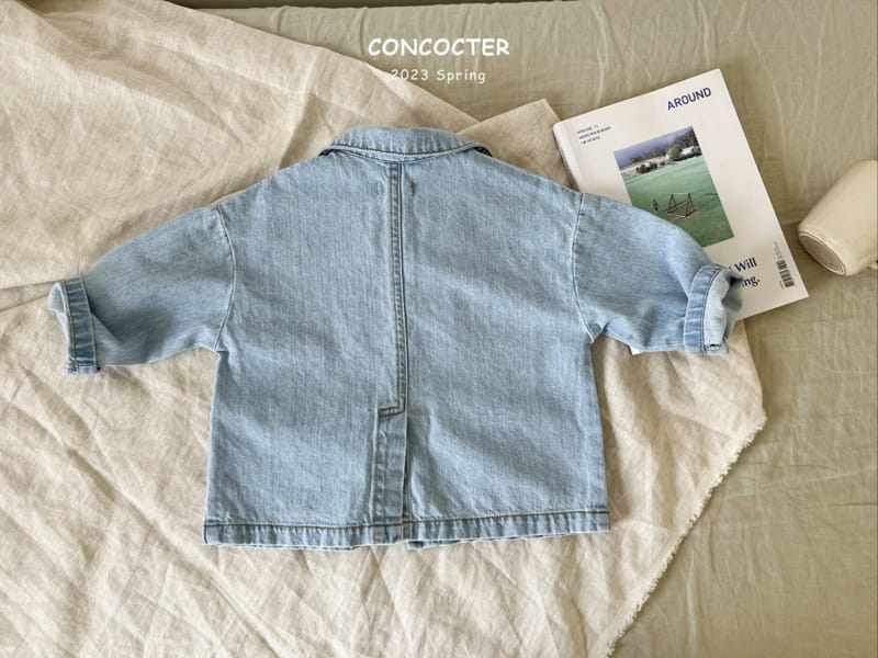 Concocter - Korean Children Fashion - #kidzfashiontrend - Shabre Pocket Dneim Jacket