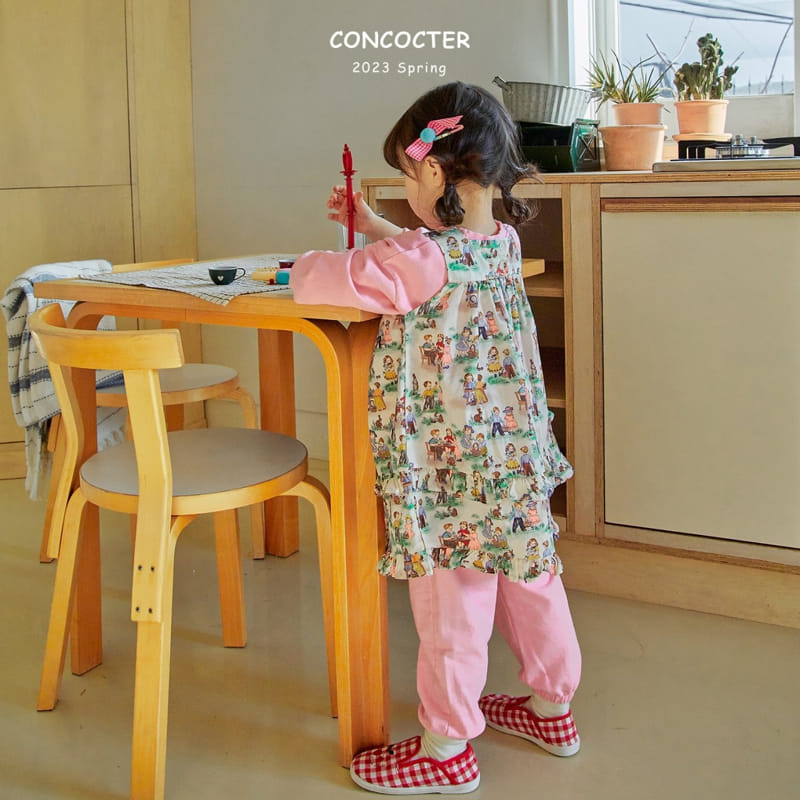 Concocter - Korean Children Fashion - #kidsstore - Snow White Princess Layered One-piece - 4