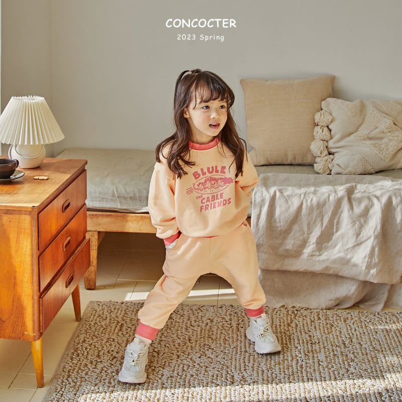 Concocter - Korean Children Fashion - #kidzfashiontrend - Ddorr Friends Top Bottom Set - 12