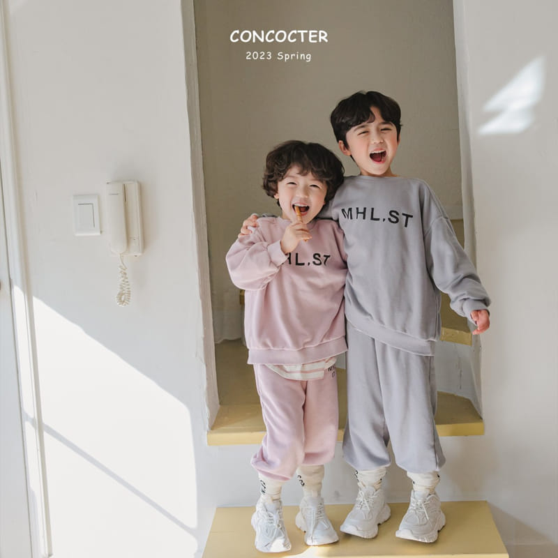 Concocter - Korean Children Fashion - #littlefashionista - Mureang Swoft Top Bottom Set - 9