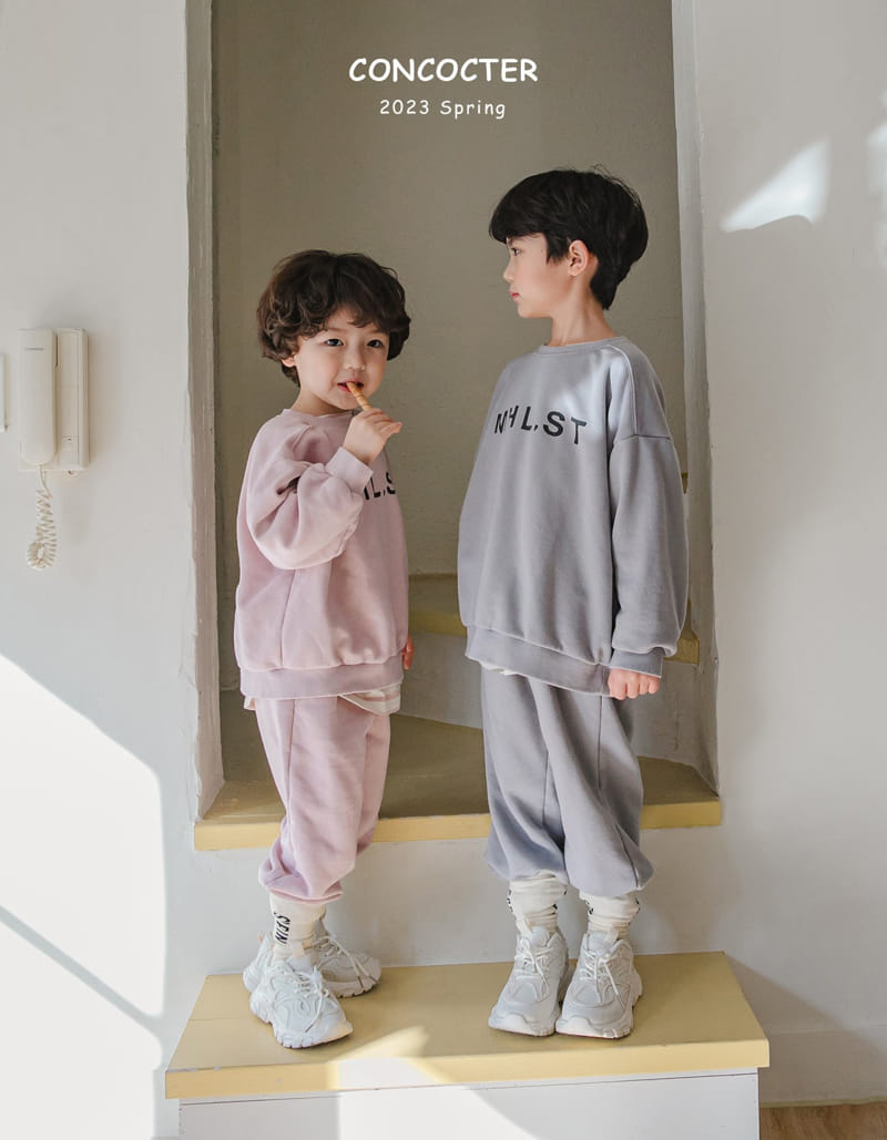 Concocter - Korean Children Fashion - #magicofchildhood - Mureang Swoft Top Bottom Set - 10