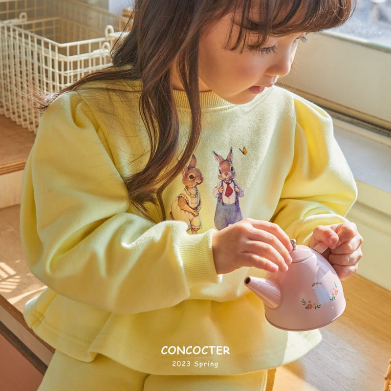Concocter - Korean Children Fashion - #magicofchildhood - Barnie Frill Top Bottom Set - 5