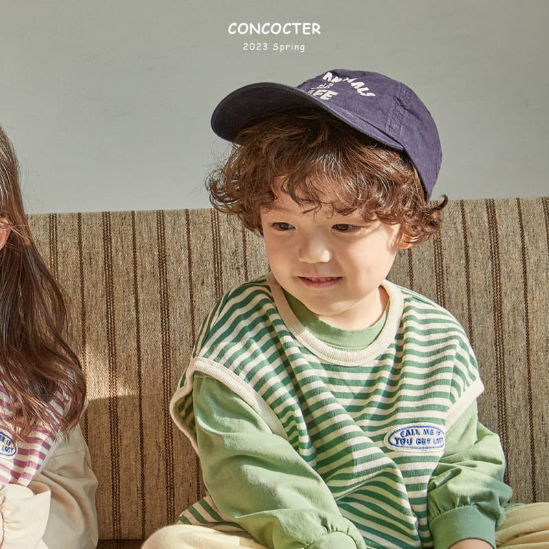 Concocter - Korean Children Fashion - #minifashionista - Call Me Bebe Stripes Vest - 2
