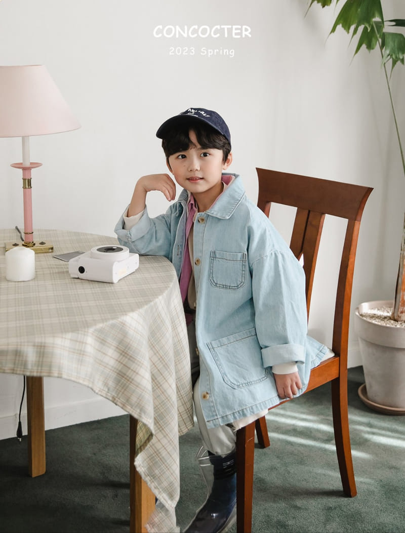 Concocter - Korean Children Fashion - #prettylittlegirls - Shabre Pocket Dneim Jacket - 6