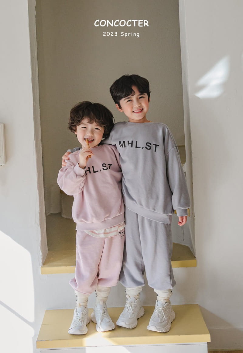Concocter - Korean Children Fashion - #prettylittlegirls - Mureang Swoft Top Bottom Set - 12
