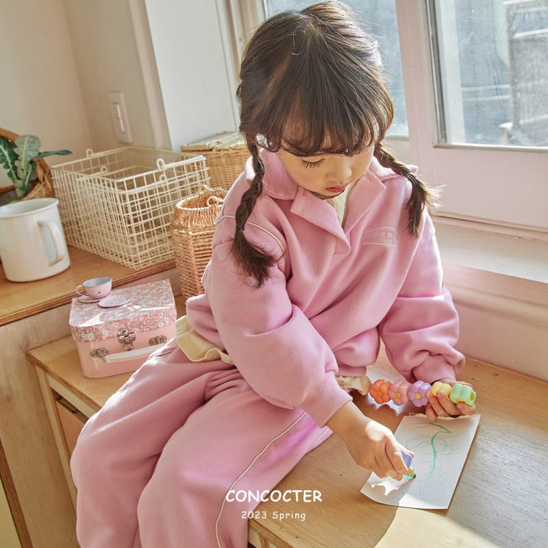 Concocter - Korean Children Fashion - #stylishchildhood - Sophistication Piping Top Bottom Set - 11