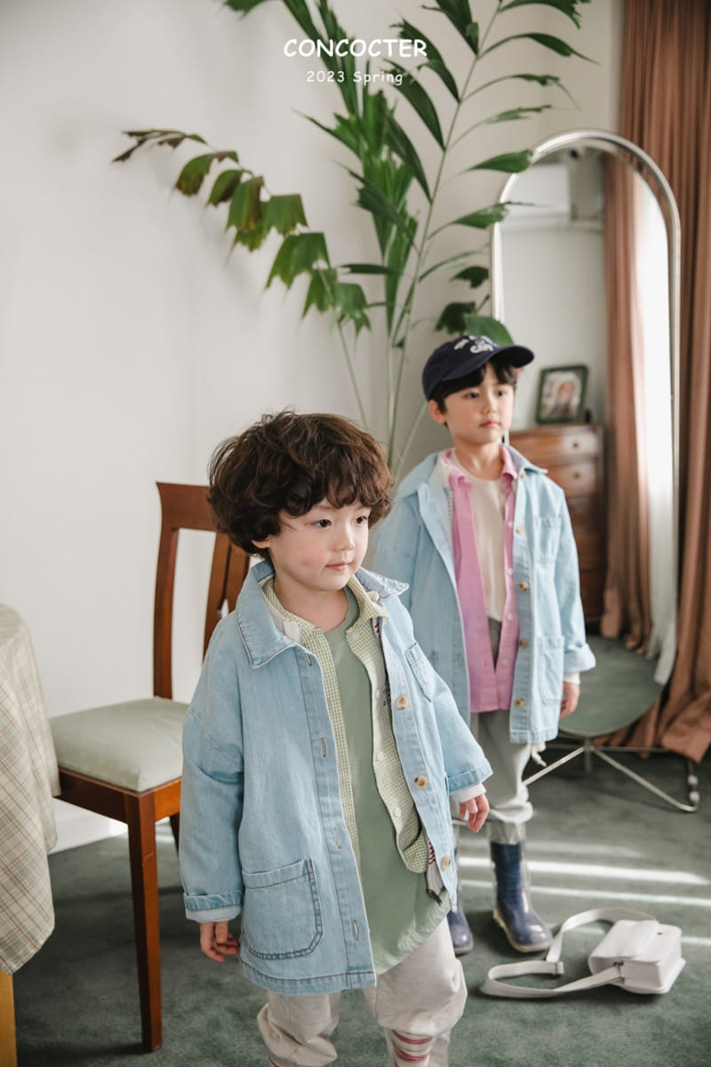Concocter - Korean Children Fashion - #stylishchildhood - Shabre Pocket Dneim Jacket - 9