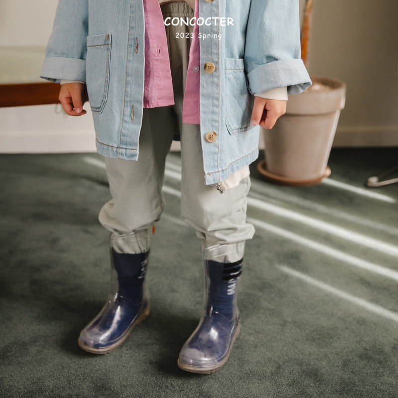 Concocter - Korean Children Fashion - #toddlerclothing - Shabre Pocket Dneim Jacket - 8