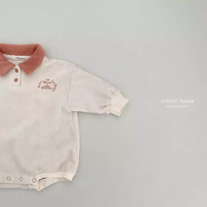 Cotton House - Korean Baby Fashion - #babyboutiqueclothing - Terry Bodysuit - 2
