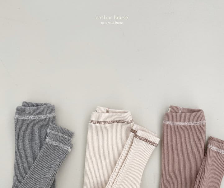 Cotton House - Korean Baby Fashion - #babyboutiqueclothing - Rib Leggings - 10