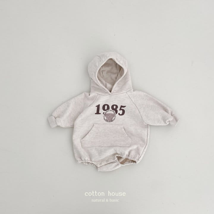 Cotton House - Korean Baby Fashion - #babyclothing - 1985 Hoody Bodysuit  - 2