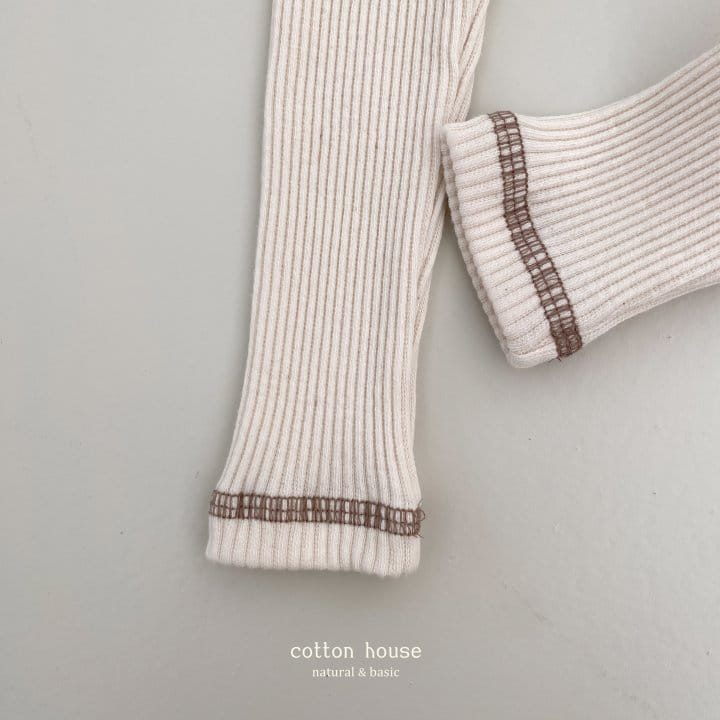 Cotton House - Korean Baby Fashion - #babyclothing - Rib Leggings - 11