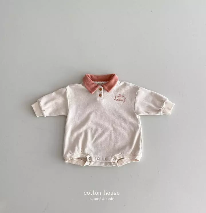 Cotton House - Korean Baby Fashion - #babyfever - Terry Bodysuit - 5
