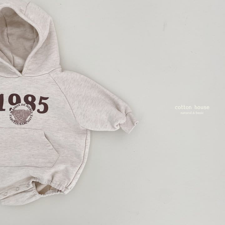 Cotton House - Korean Baby Fashion - #babyfashion - 1985 Hoody Bodysuit  - 4