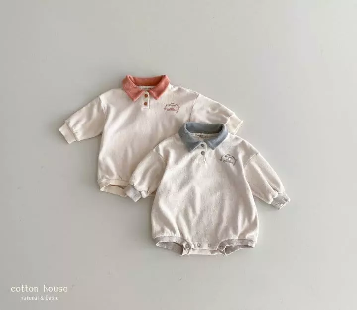 Cotton House - Korean Baby Fashion - #babyootd - Terry Bodysuit - 9