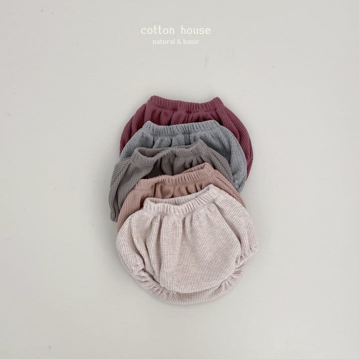 Cotton House - Korean Baby Fashion - #babyootd - Waffle Bloomer - 3