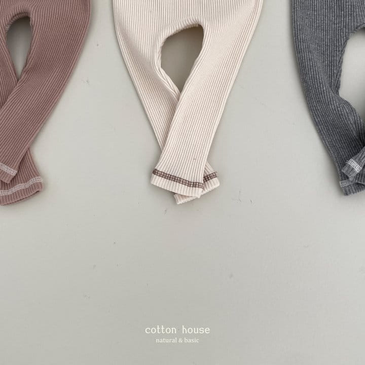 Cotton House - Korean Baby Fashion - #babyootd - Rib Leggings - 2