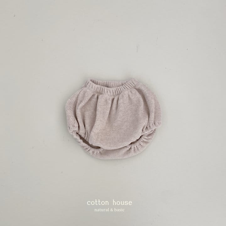 Cotton House - Korean Baby Fashion - #babyootd - Waffle Bloomer - 4