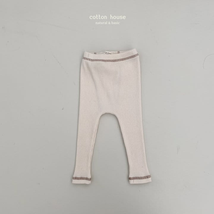 Cotton House - Korean Baby Fashion - #babyoutfit - Rib Leggings - 4