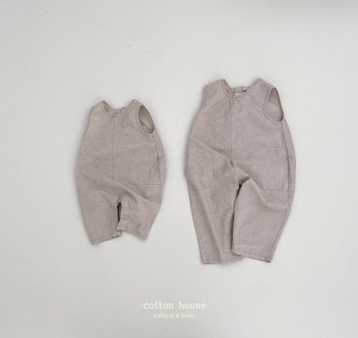 Cotton House - Korean Baby Fashion - #babywear - Pigment Jumpsuit - 7