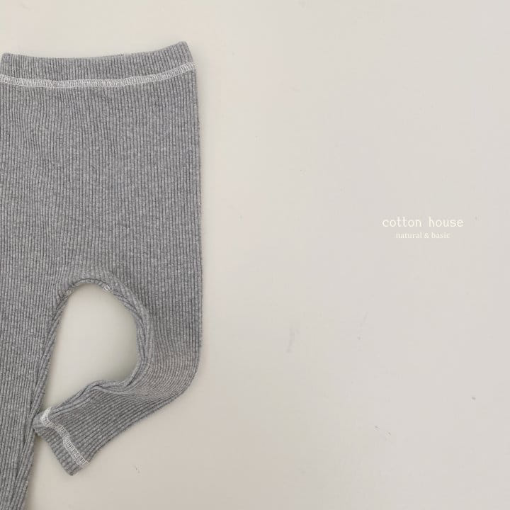 Cotton House - Korean Baby Fashion - #onlinebabyshop - Rib Leggings - 7
